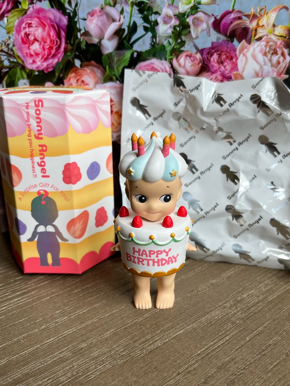 Sonny Angel STRAWBERRY SHORTCAKE Figure AUTHENTIC Birthday Gift Series Cake NEW